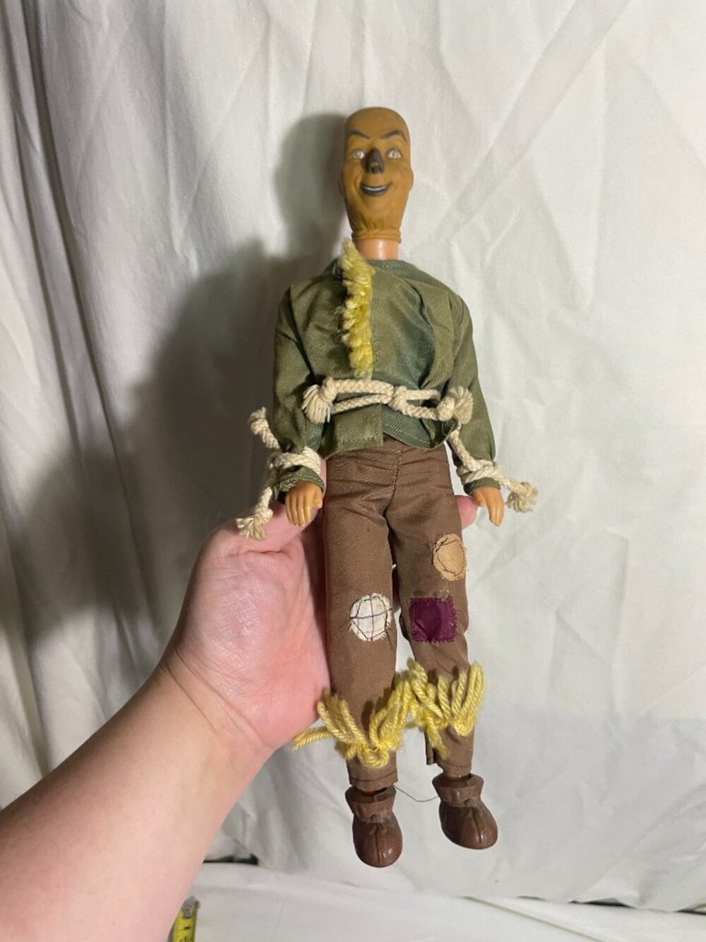 Vintage 1988 MGM Scarecrow Doll Figure 12" Poseable Halloween Wizard of Oz Decor